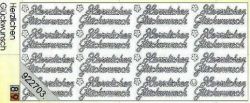 Ziersticker Herzlichen Glckwunsch gold 400